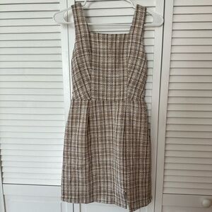 Plaid Textured Dress